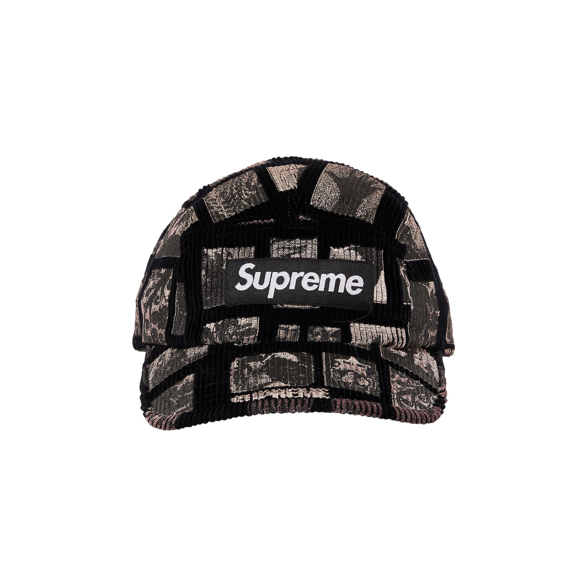 Supreme Weirdo Dave Corduroy Camp Cap 'Black' | Men's Size Onesize