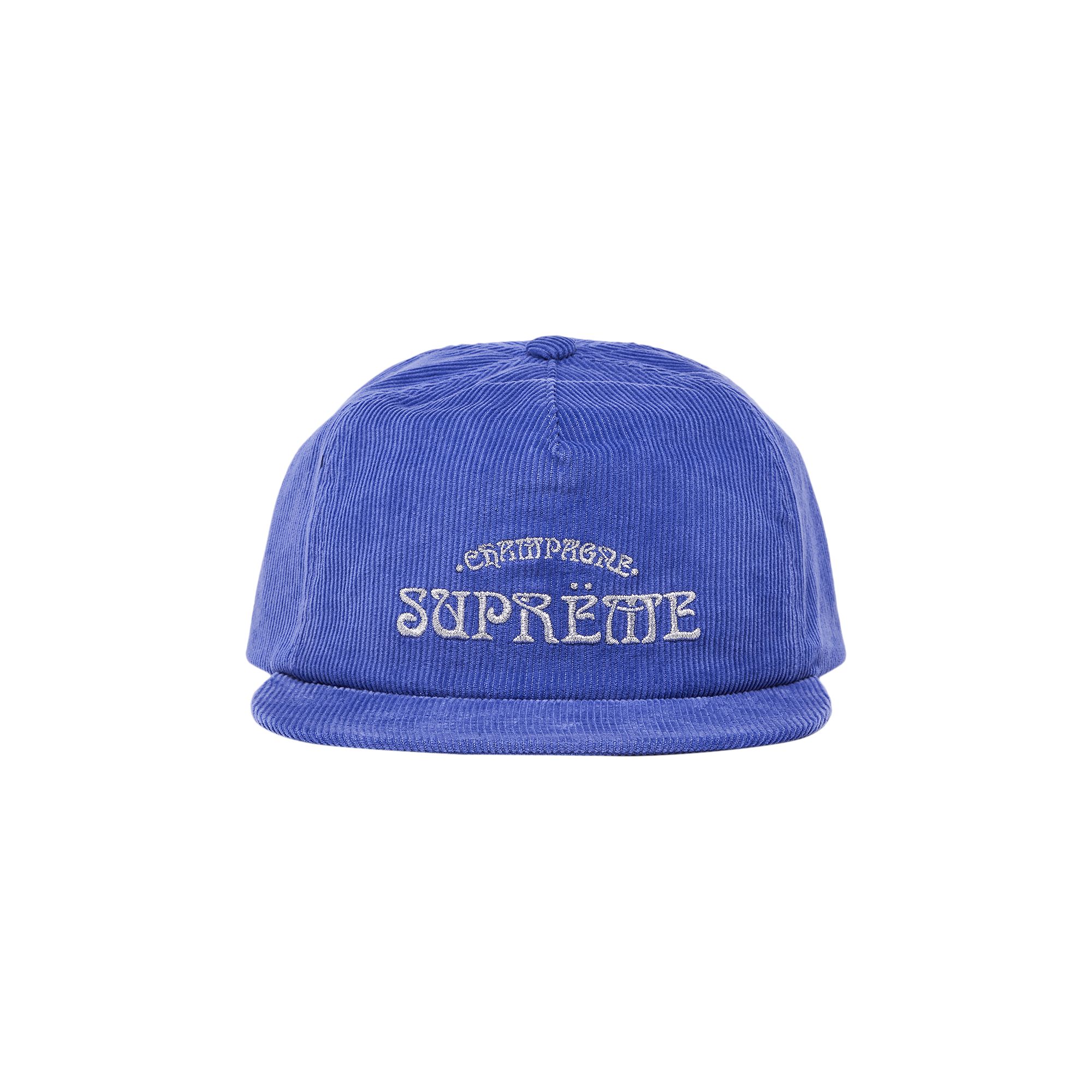 Supreme Champagne Corduroy 5-Panel 'Blue' | Men's Size Onesize