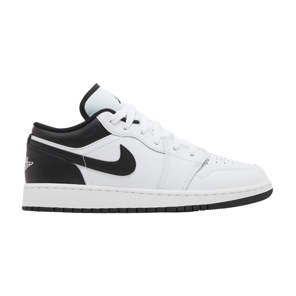Pre-owned Air Jordan 1 Low Gs 'white Black' | Kid's Size 6.5
