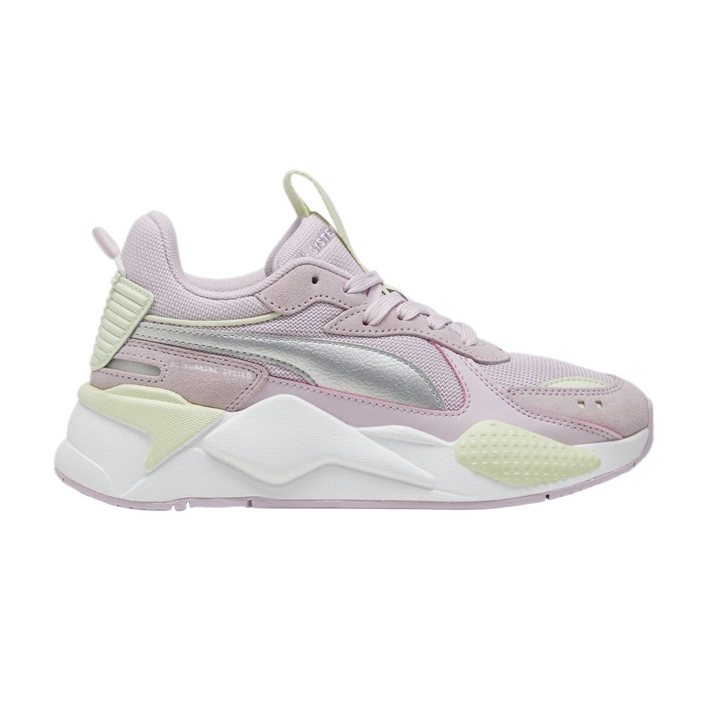 Pre-owned Puma Rs-x Metallic Big Kid 'grape Mist Silver' | Pink | Kid's Size 4.5