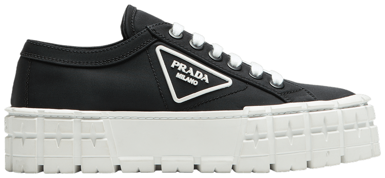 Prada Wmns Gabardine Wheel Platform Black