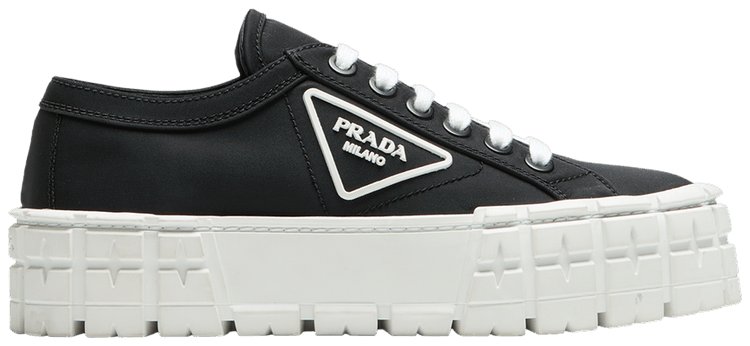 Prada Wmns Gabardine Wheel Platform 'Black'