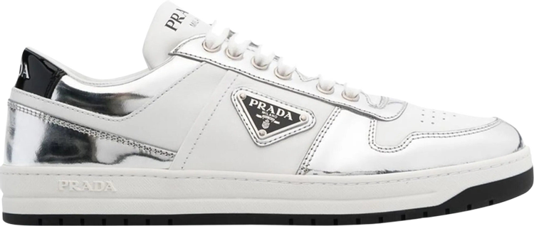 Wmns Prada Downtown Leather 'Silver White'