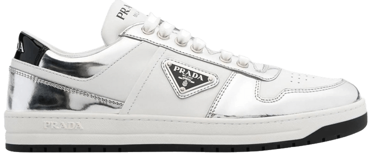 Buy Wmns Prada Downtown Leather 'Silver White' - 1E792M 3LL2