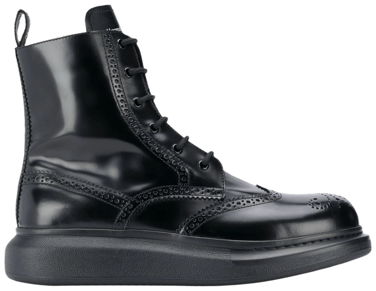 Buy Alexander McQueen Hybrid Brogue Boot 'Black' - 586199