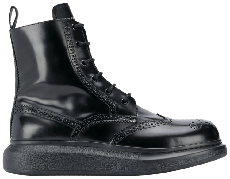 Alexander McQueen Hybrid Brogue Boot 'Black'