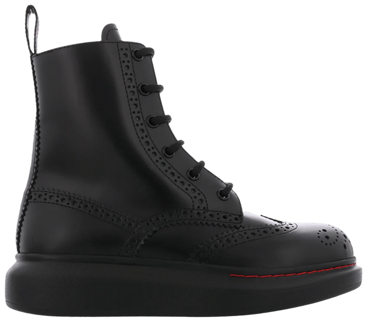 Buy Alexander McQueen Wmns Hybrid Lace Up 'Black' - 586402