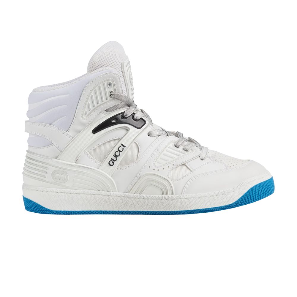 Gucci Wmns Basket High Sneaker 'White Blue' - 661310-2SHA0-9014