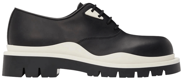 Bottega Veneta Tire Lace Up Black Ivory