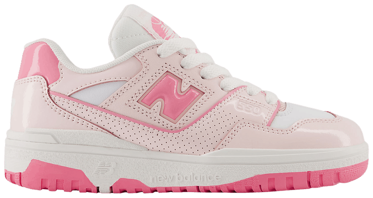 New Balance 550 Little Kid Patent Leather Pack   Shell Pink