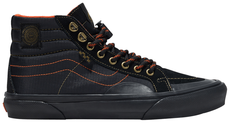 Spitfire Wheels x Skate Sk8-Hi Reissue 'Black Flame'