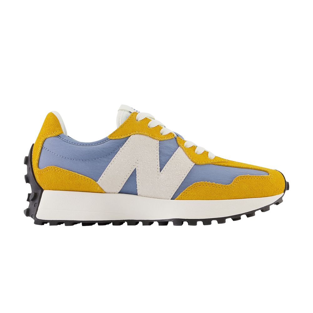 Pre-owned New Balance Wmns 327 'varsity Gold Mercury Blue' In Yellow