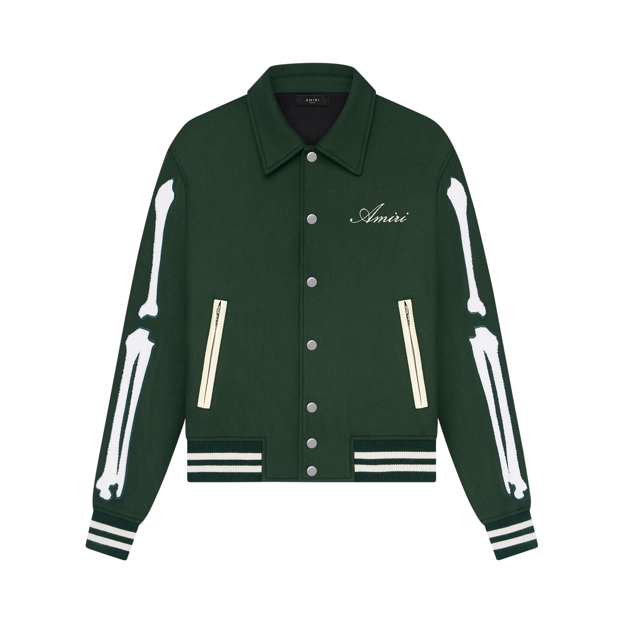 Pre-owned Amiri Bones Jacket 'rain Forest' | Green | Men's Size 48