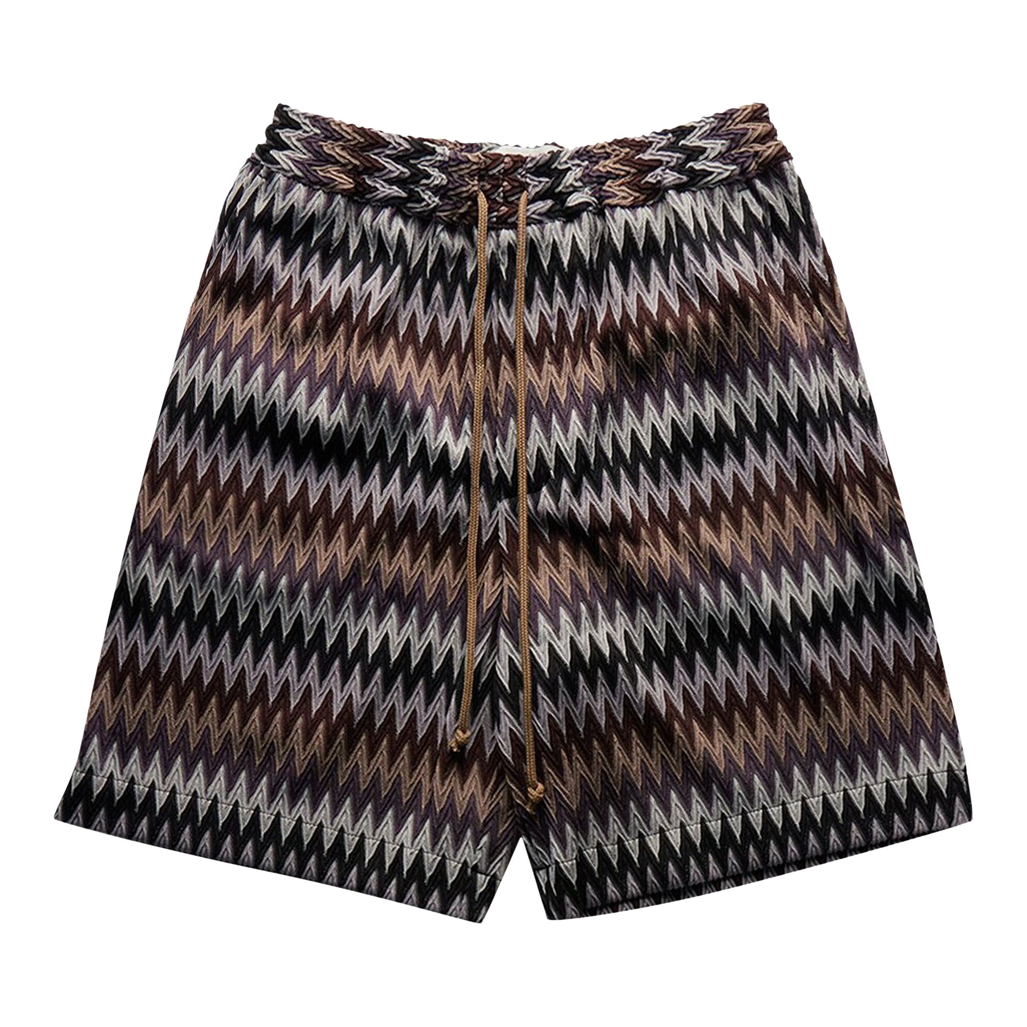 Pre-owned Song For The Mute Elasticated Shorts 'brown' | Men's Size 50