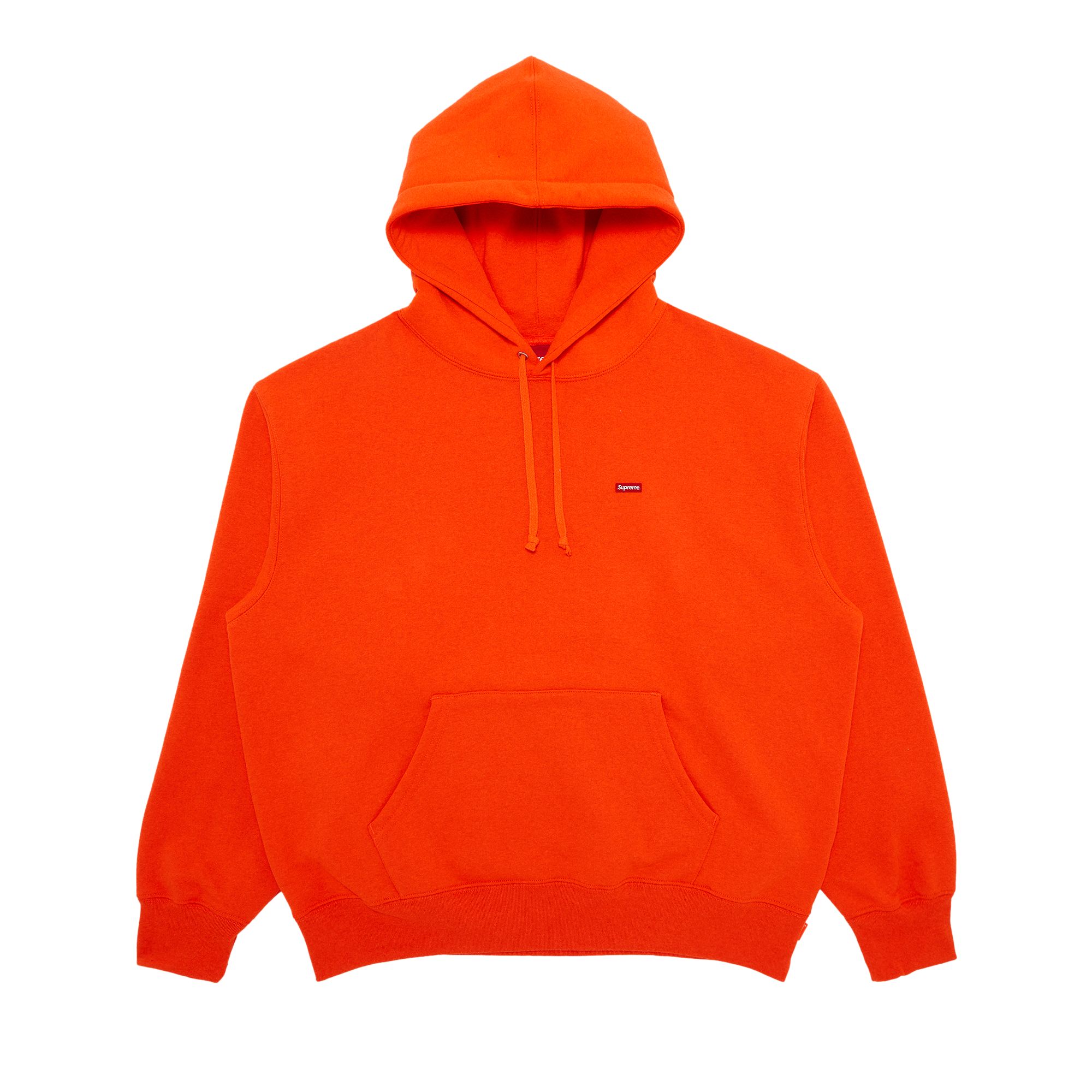 Supreme Small Box Hooded Sweatshirt 'Bright Orange' | Men's Size M