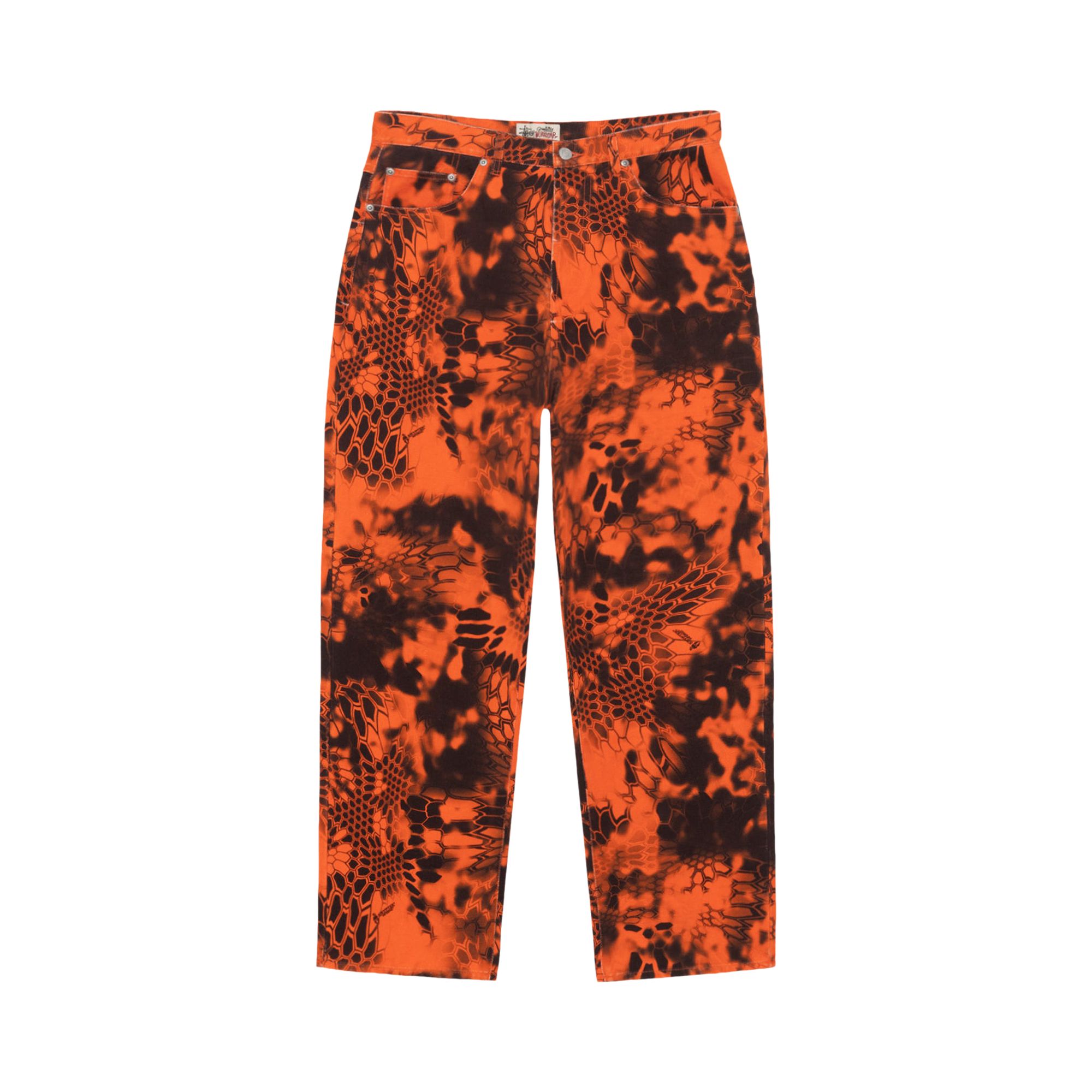Stussy Big Ol' Jean 'Inferno' | Orange | Men's Size 30