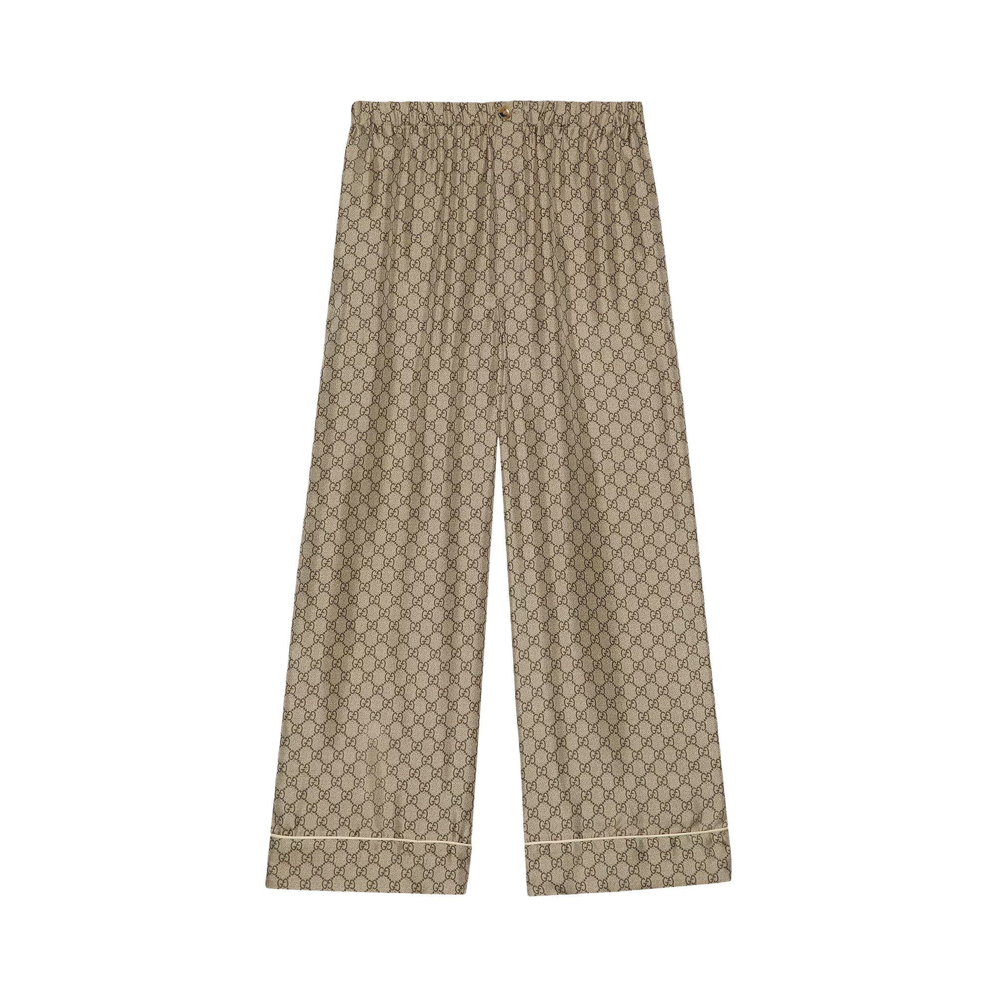 Pre-owned Gucci Trousers 'camel/mix' | Brown | Women's Size 40
