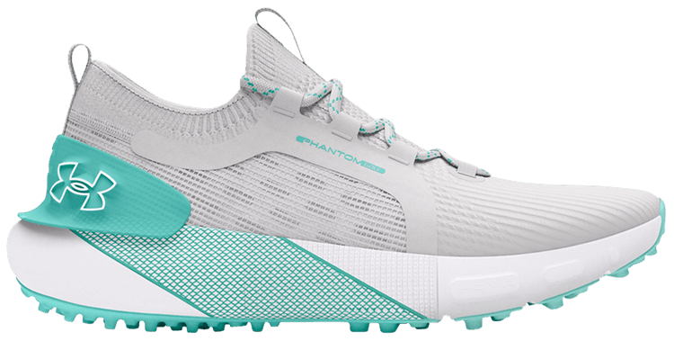 Under Armour Wmns HOVR Phantom Golf Distant Grey Radial Turquoise