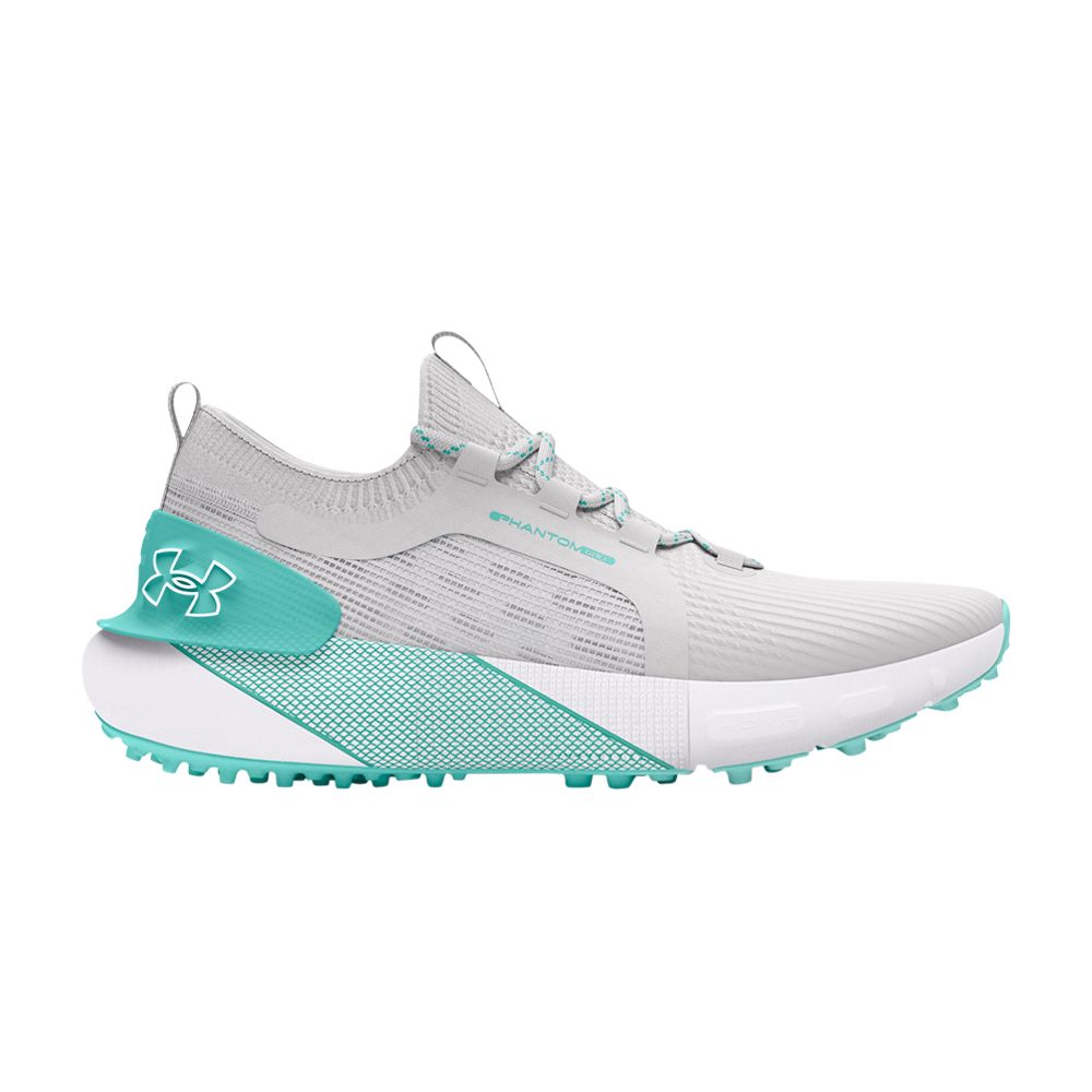 Pre-owned Under Armour Wmns Hovr Phantom Golf 'distant Grey Radial Turquoise'