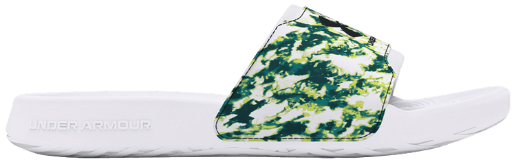 Under Armour Ignite Select Graphic Slide White Green Camo