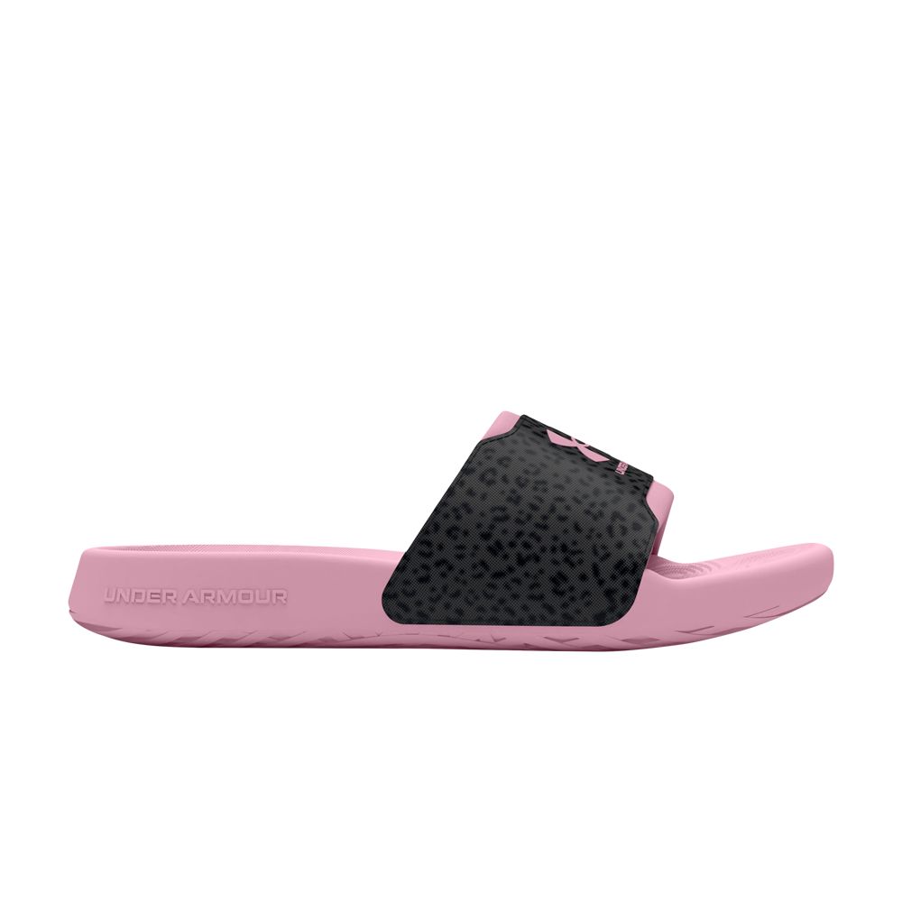 Pre-owned Under Armour Wmns Ignite Select Graphic Slide 'pink Leopard'