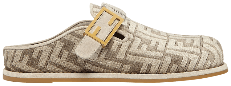 【FENDI】FEEL SABOTS◆8R8448AKZP Buy Fendi Wmns Feel Sabot 'FF Baguette - Dove Grey' - 8R8448