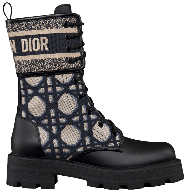 Dior Wmns D-Major Ankle Boot 'Macrocannage - Deep Blue Beige'