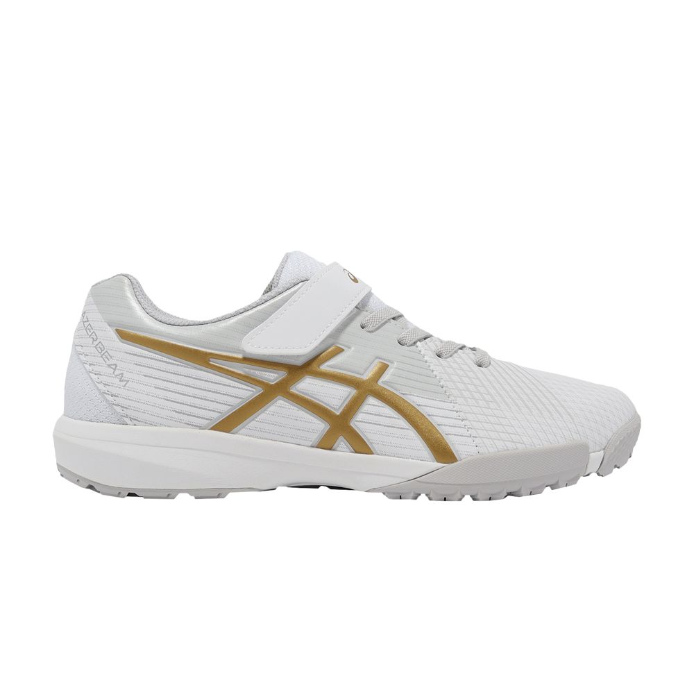 Pre-owned Asics Lazerbeam Fi-mg Gs 'white Gold' | Kid's Size 4.5