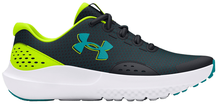 Under Armour Surge 4 GS Black High Vis Yellow
