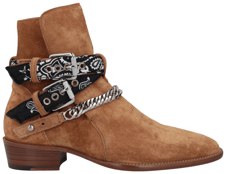 Amiri Wmns Bandana Buckle Boot 'Brown Black'