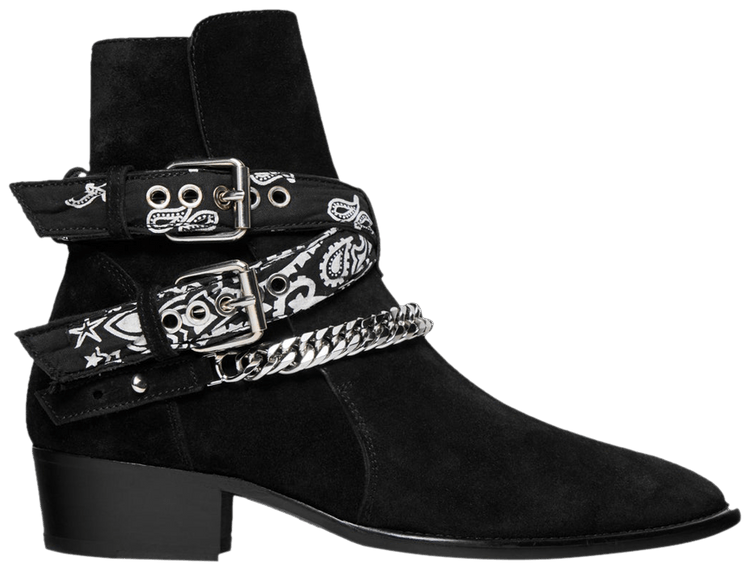 Buy Amiri Bandana Buckle Boot 'Black' - XMFB011 001 | GOAT Buy Amiri Bandana Buckle Boot 'Black' - XMFB011 001 | GOAT
