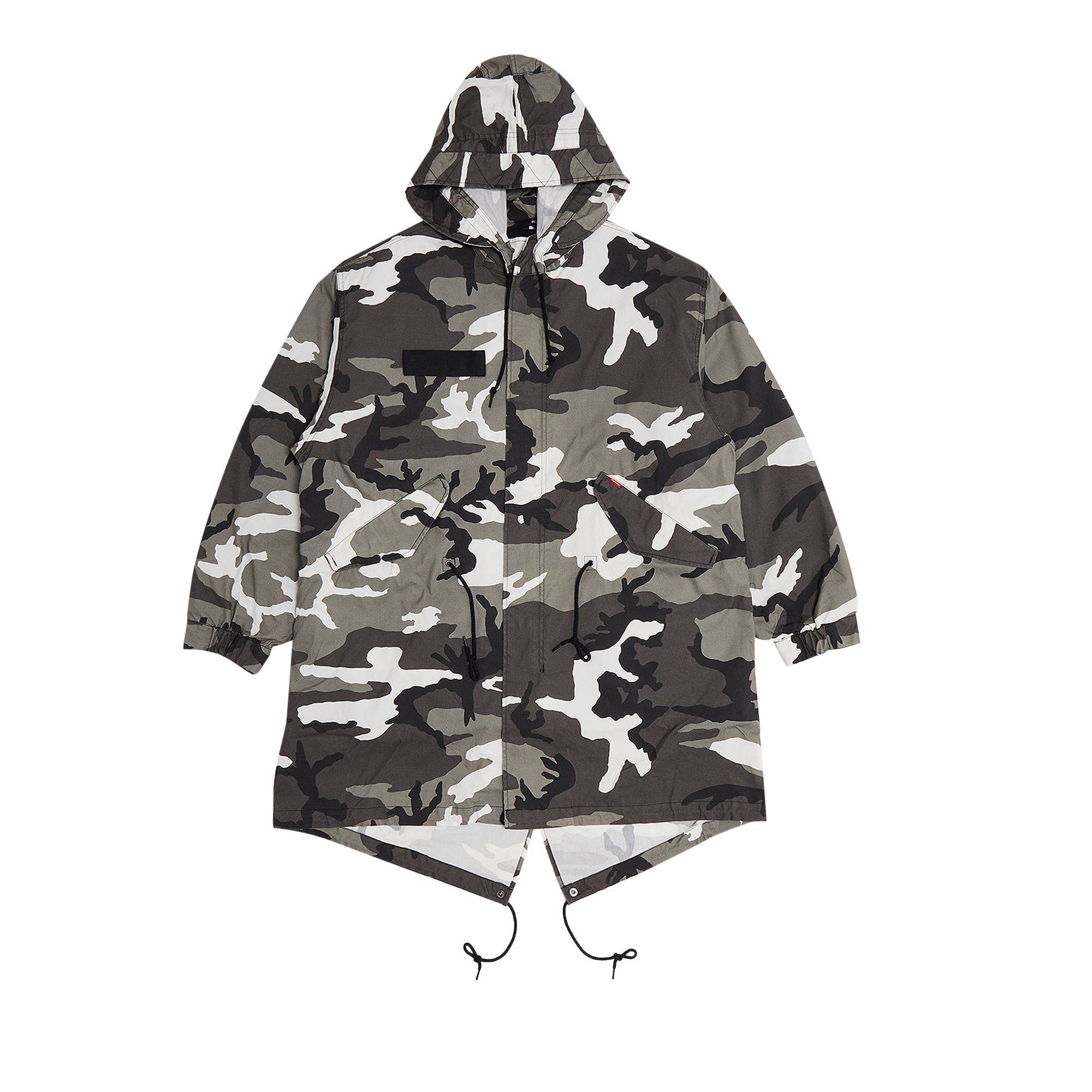 Pre-owned Supreme Futura Fishtail Parka 'snow Camo' In White