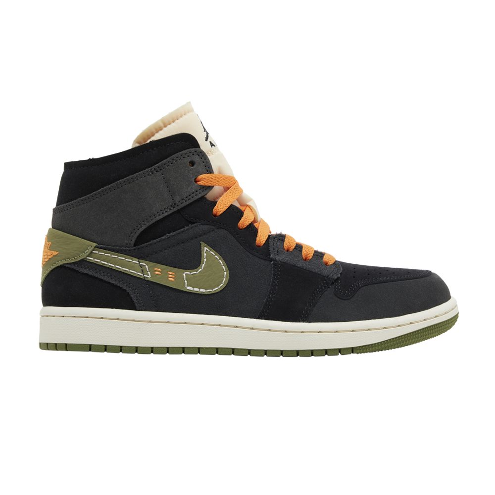 Air Jordan 1 Mid SE Craft 'Anthracite Light Olive' | Black | Men's Size 6