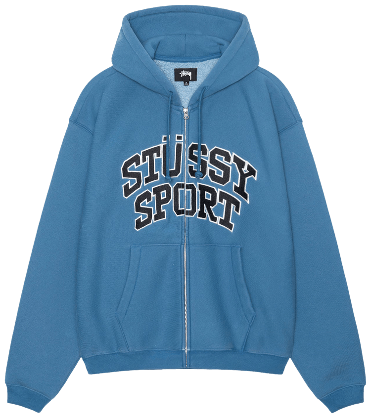 Stussy green zip up hoodie best sale