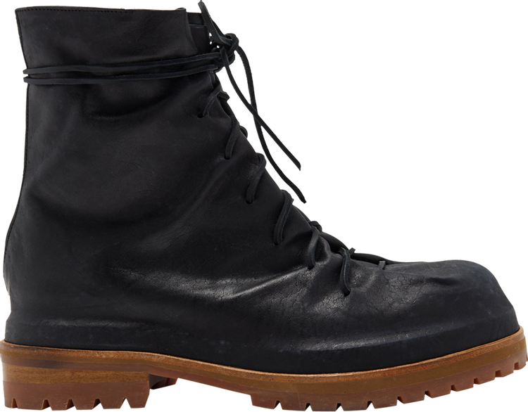 424 Lace Up Boot Black Distressed