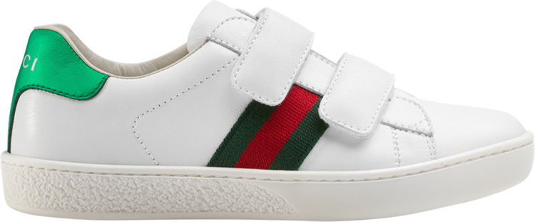 Gucci Ace Velcro Kids 'White Green Red'
