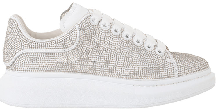 White and silver glitter alexander mcqueen's hot sale