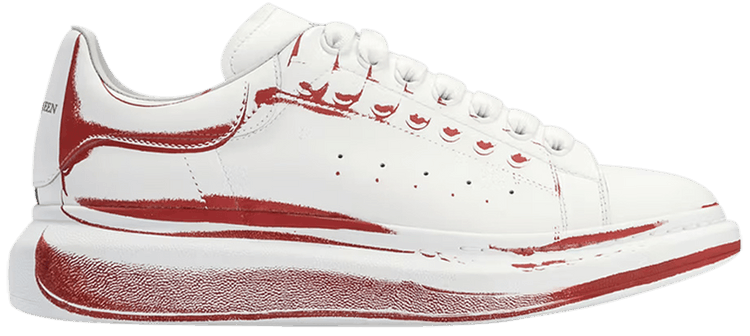 ALEXANDER MCQUEEN ワイトレックサイトストライフトラウサ Buy Alexander McQueen Oversized Sneaker 'Stamped - White
