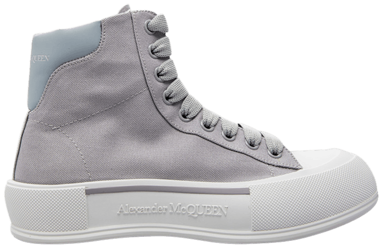 Alexander McQueen Deck Plimsoll High Grey