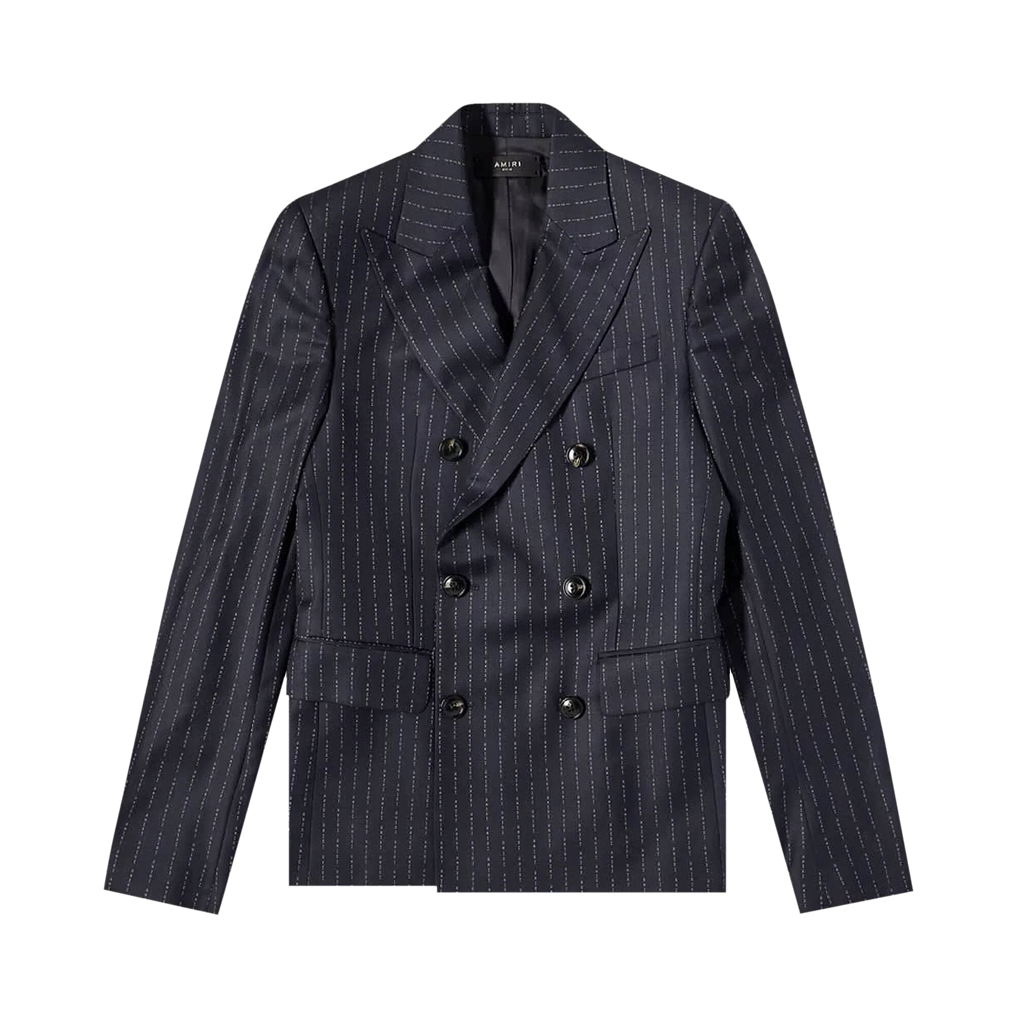 Amiri Repeating Double Breasted Blazer 'Navy' | Blue | Men's Size 48