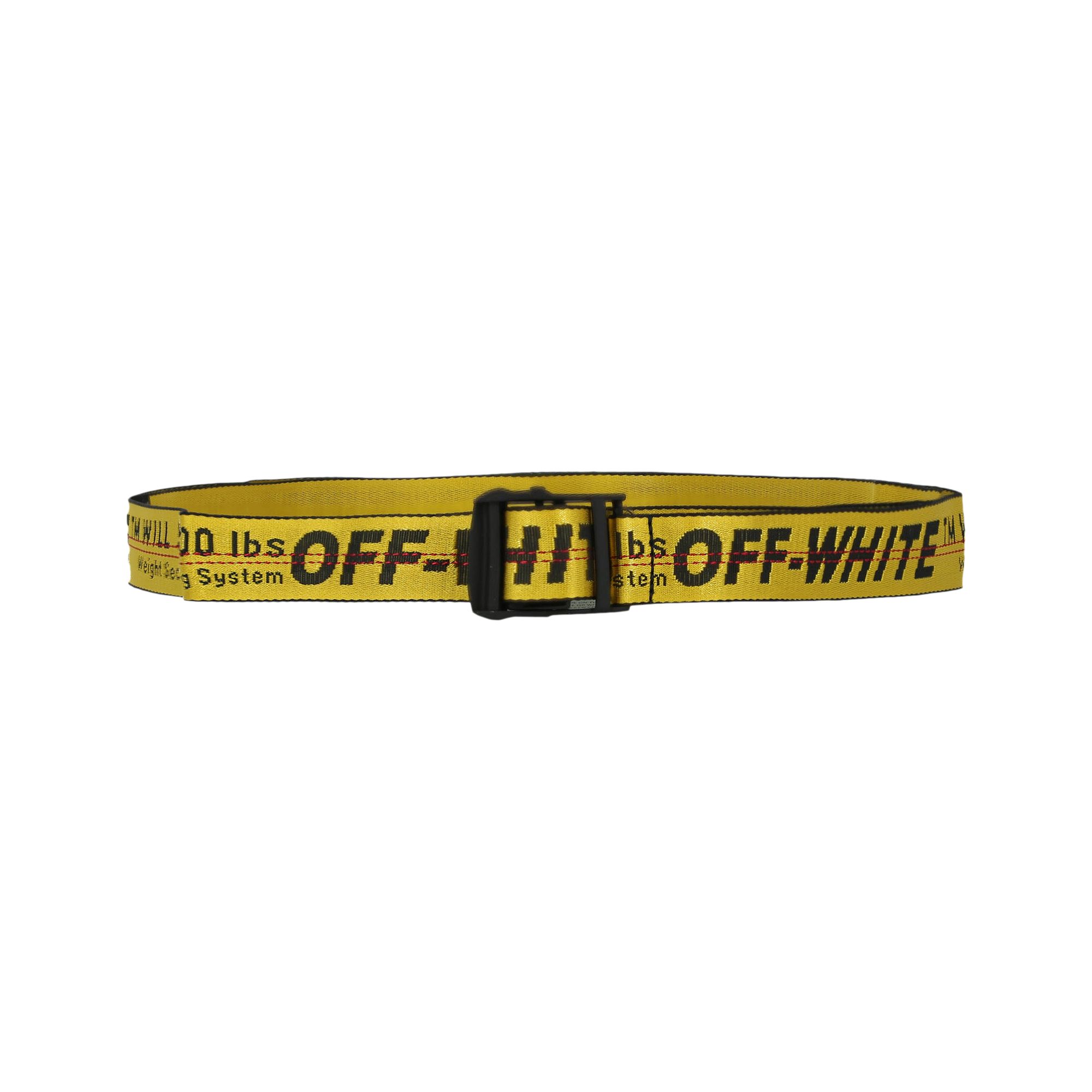 Off-White Classic Industrial Belt 'Yellow/Black' | Men's Size Onesize