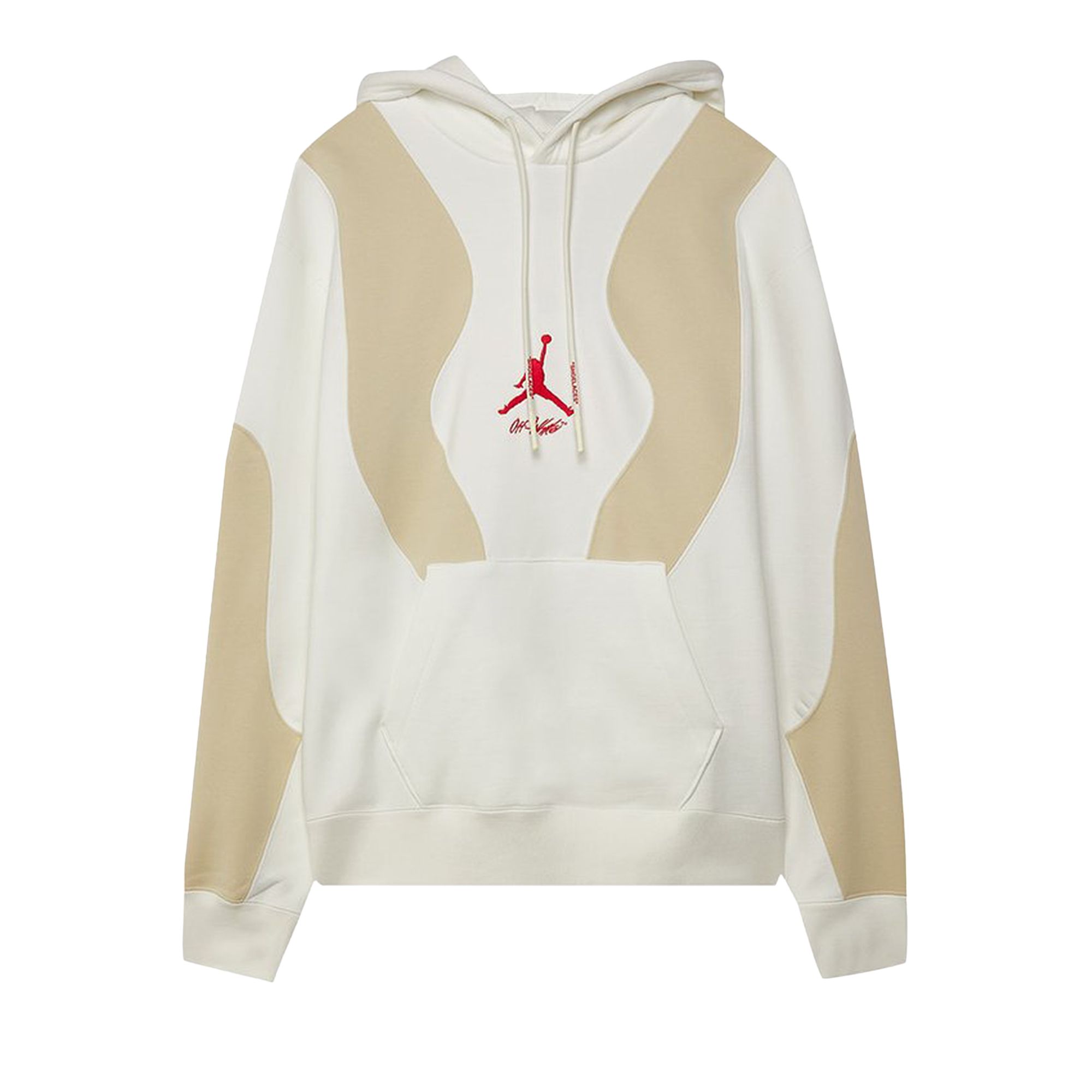 Air Jordan x Off-White Hoodie (Asia Sizing) 'Sail White/University Red' | Men's Size 2XL