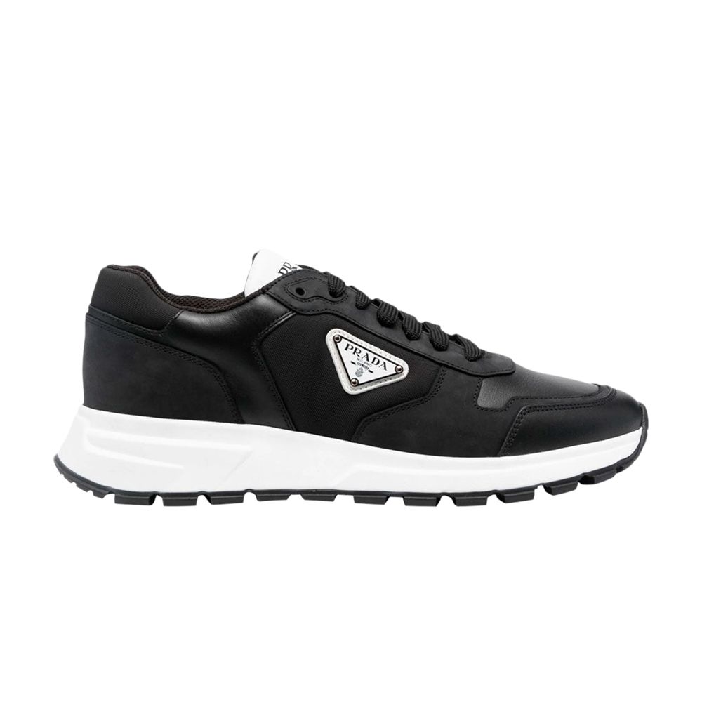 Prada Leather and Re-Nylon 'Black White' - 2EE390-3LBA-F0967