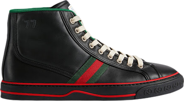 Gucci Tennis 1977 High Black Red Green