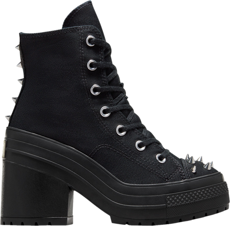 Wmns Chuck 70 De Luxe Heel Platform High 'Studded - Black'