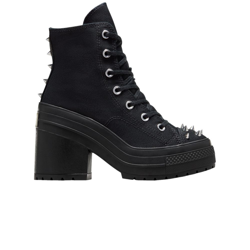 Pre-owned Converse Wmns Chuck 70 De Luxe Heel Platform High 'studded - Black'