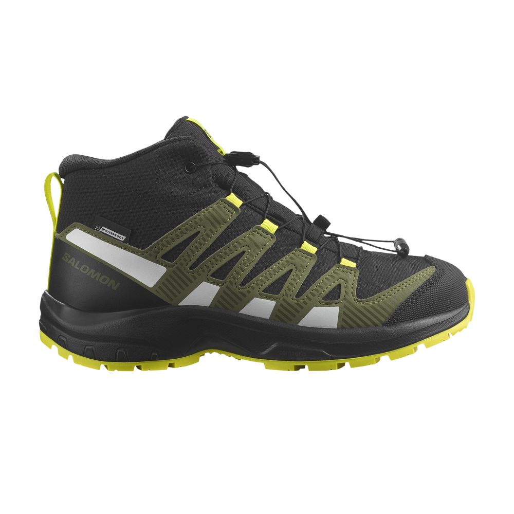 Pre-owned Salomon Xa Pro V8 Mid Cswp Junior 'stargazer Blue Radiance' | Green | Kid's Size 1