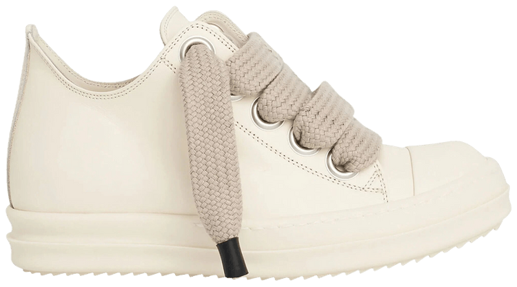 Rick Owens Wmns Lido Jumbo Laced Sneaker Low Milk