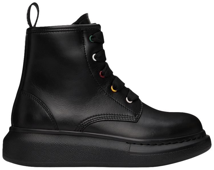 Alexander McQueen Hybrid Lace-Up Boot Kids 'Black'