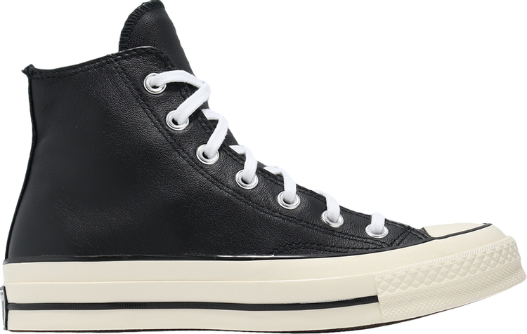 Chuck 70 Leather High Black